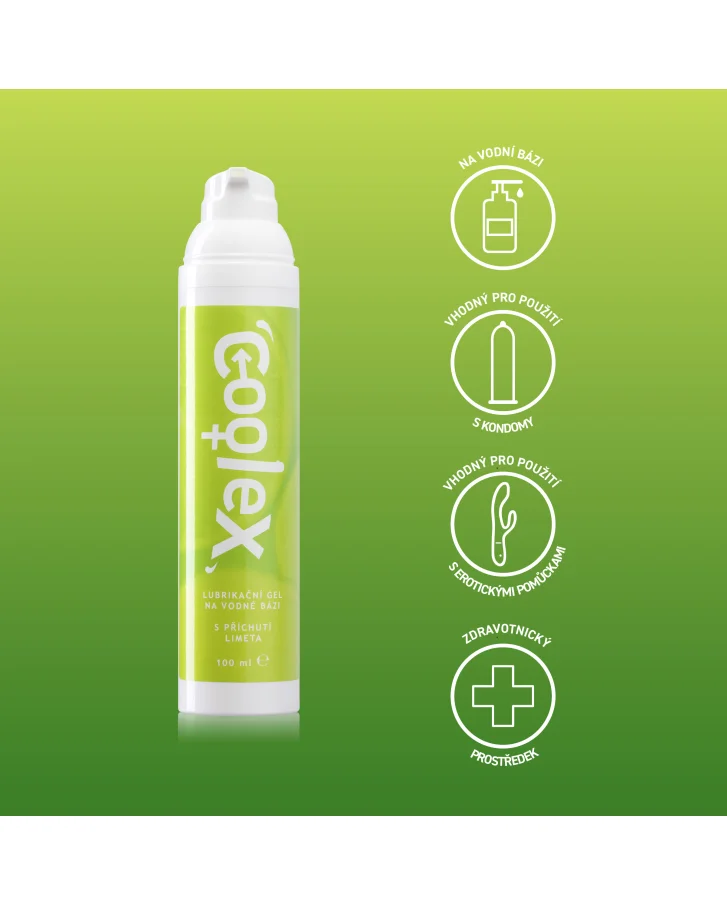 Coolex Lubrikačný gél na vodnej báze s príchuťou limeta